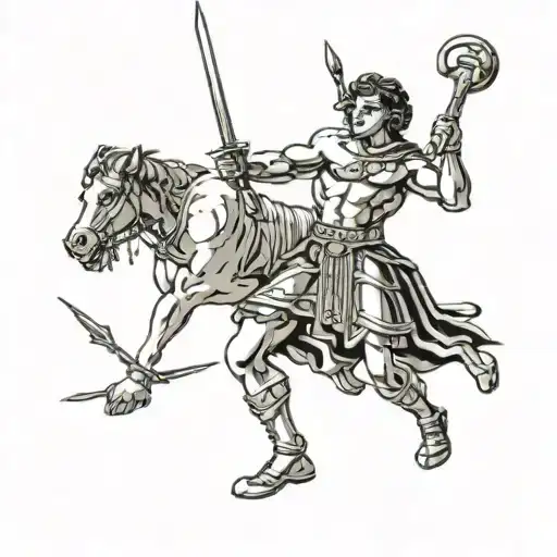 david and Goliath Christian tattoo tattoo design idea