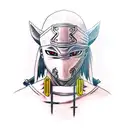 Itachi with anbu mask tattoo design idea