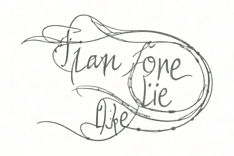 i am the one thing in life i control tattoo design idea