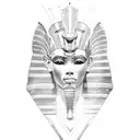 Egyptian king tattoo design idea