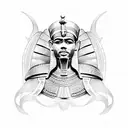 Egyptian king tattoo design idea