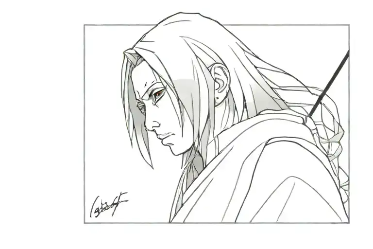 Itachi Uchiha tattoo design idea