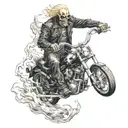 ghost rider exploring tattoo design idea