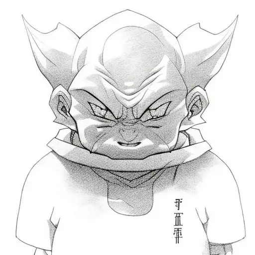 kid buu tattoo design idea
