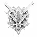 serbian cross tattoo design idea