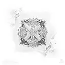 serbian cross tattoo design idea