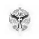 serbian cross tattoo design idea