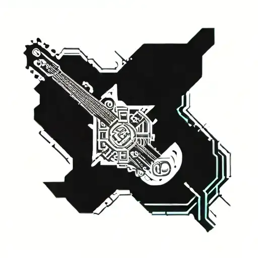 bass music lover and nerd of all things sci fi tattoo design idea