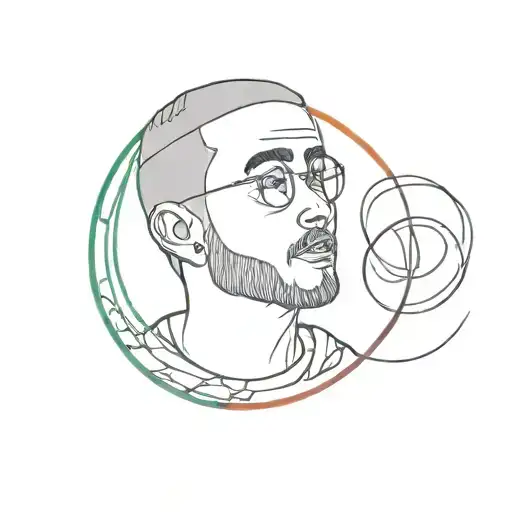 Mac Miller Circles Album tattoo design idea