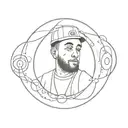 Mac Miller Circles Album tattoo design idea
