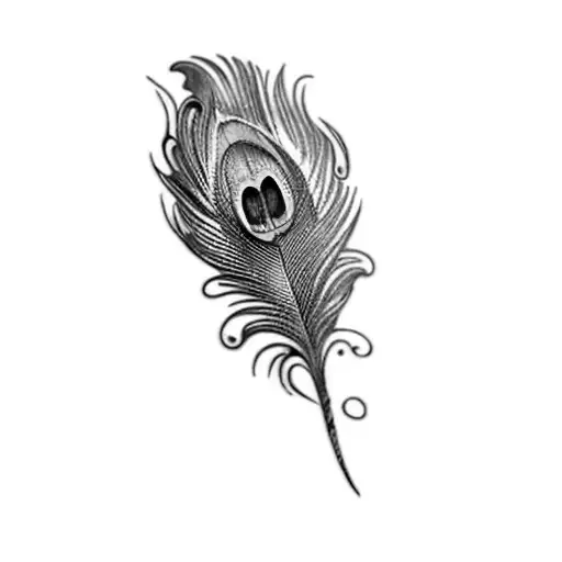 Lovely Peacock Feather Waterproof Temporary Tattoo Sticker - Temu
