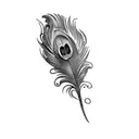 peacock feather tattoo design idea