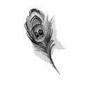 peacock feather tattoo design idea