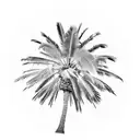 palm tree tattoo design idea