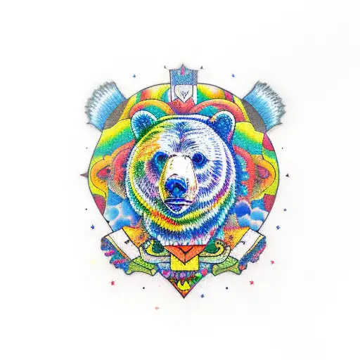 Grateful Dead bear tattoo design idea