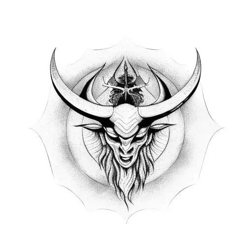 Baphomet  tattoo design idea