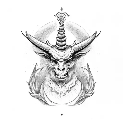 Baphomet  tattoo design idea