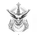 Baphomet  tattoo design idea