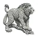 Lion King Kong tattoo design idea