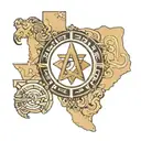 Texas state outline Alpha Phi Alpha Christian actor Pharaoh  tattoo design idea