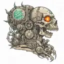 post apocalypse tattoo design idea