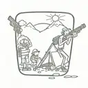 guns money drugs beer bottle camping scene tattoo design idea