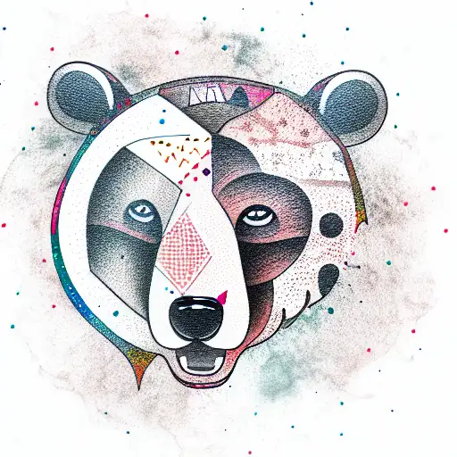 Bear tattoo design idea