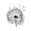 Dandelion tattoo design idea