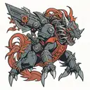 red 13 final fantasy 7 tattoo design idea