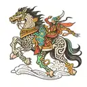 mongolia tattoo design idea