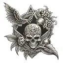 lost treasure tattoo design idea