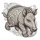 tapir tattoo tattoo design idea