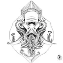 Lovecraft inspired tattoo design idea
