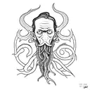 Lovecraft inspired tattoo design idea