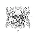 Lovecraft inspired tattoo design idea