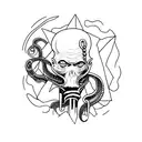 Lovecraft inspired tattoo design idea