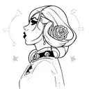 something feminine related to Halsey (the singer) or Harley Quinn tattoo design idea