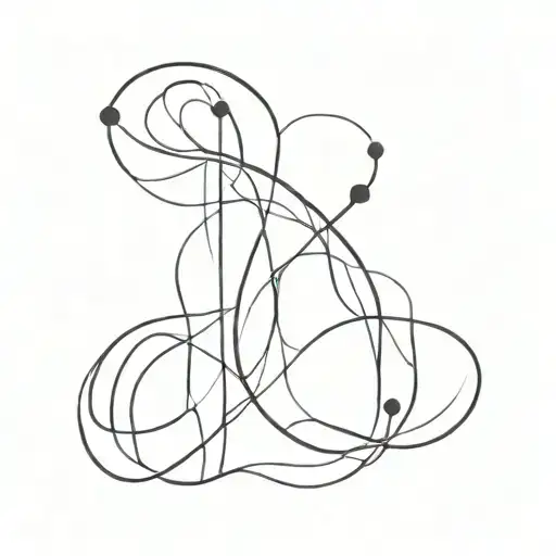 I would like a tattoo with a linear graphic. a brain on the vertical axis and a heart on the horizontal tattoo design idea