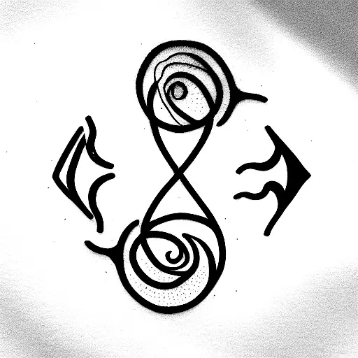 Pisces cancer Virgo Scorpio tattoo design idea