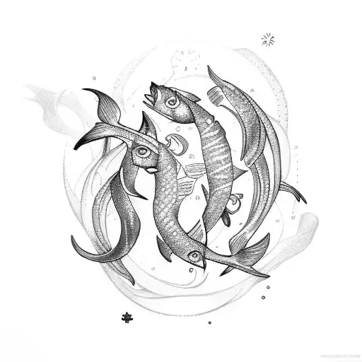 Pisces cancer Virgo Scorpio tattoo design idea