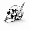 skull Vietnam helmet  tattoo design idea