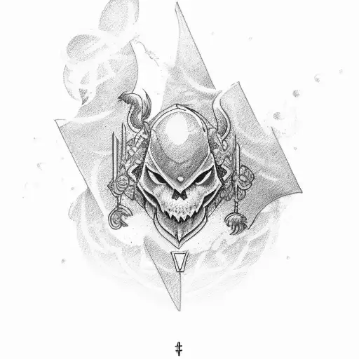 based on strength tarot card tattoo design idea