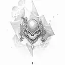 based on strength tarot card tattoo design idea