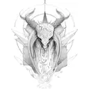 based on strength tarot card tattoo design idea