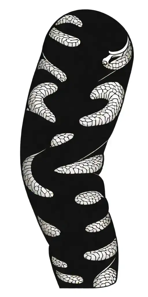 tree branch with cobra wrapping around it   tattoo design idea