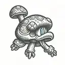 super mario mushroooms  tattoo design idea