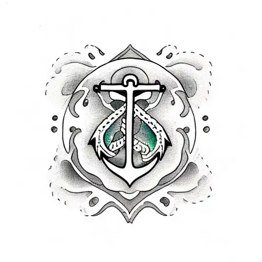 Anchor became butterflies  tattoo design idea