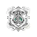 Anchor became butterflies  tattoo design idea