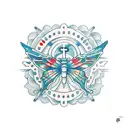 Anchor became butterflies  tattoo design idea