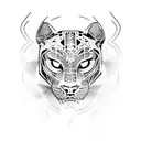 Panther tattoo design idea